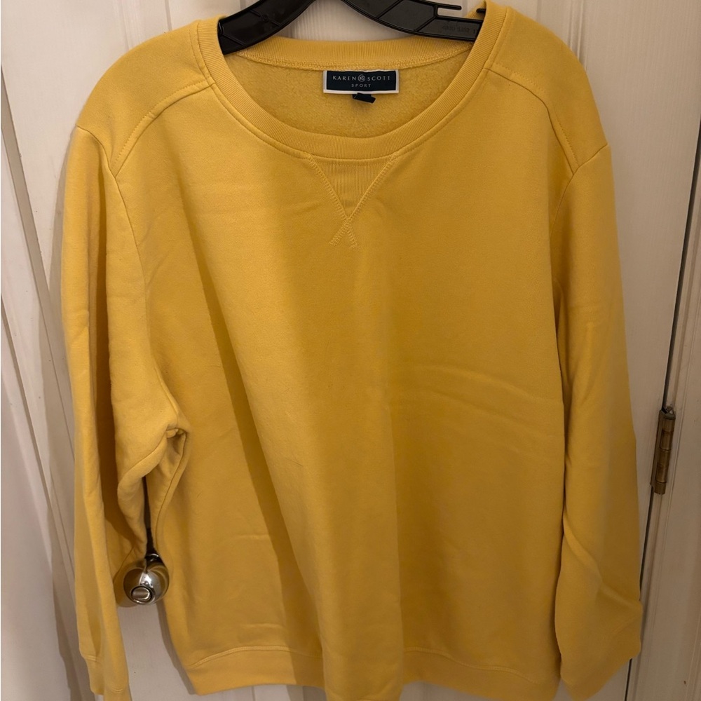 Casual Mustard Yellow Sweatshirt - Picture 2 of 5